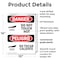 Signmission Hot Surface Sign, 14 in H x 10 in W, Plastic, Do Not Touch Hot Bilingual OS-2PACK-DS-P-1014-VS-1177 - alternate 4